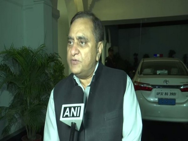 OP Singh speaking to ANI in Lucknow, Uttar Pradesh on Tuesday. Photo/ANI