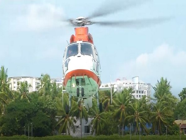 The organ was transported in the chopper.        Photo/ANI