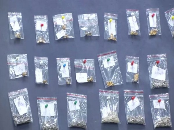 Hyderabad police recovered 57.6 grams Gold ornaments and 681 grams Silver anklets