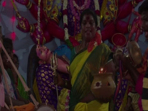 Transgender priest Manikandan offers special prayers on the occasion of Aadi festival