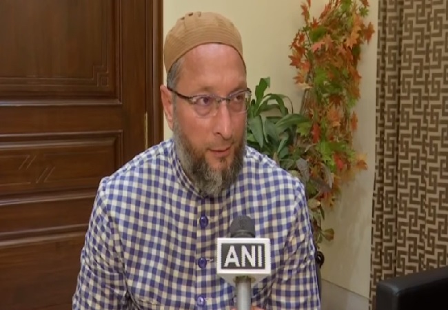 Hyderabad MP Asaduddin Owaisi speaking to ANI on Friday.