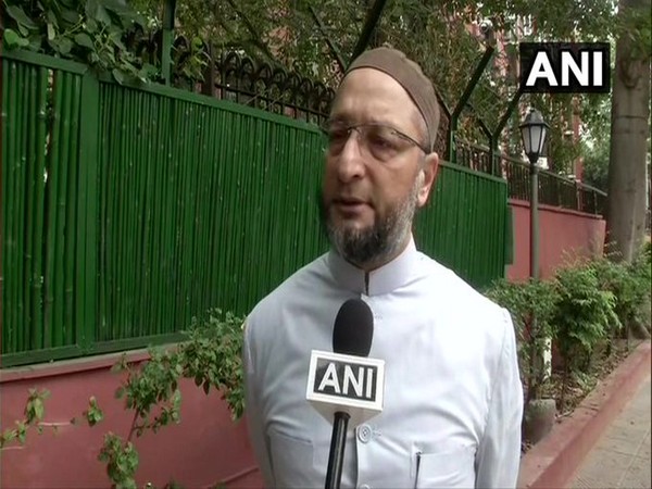 AIMIM chief Asaduddin Owaisi speaking to ANI in New Delhi on Monday. Photo/ANI