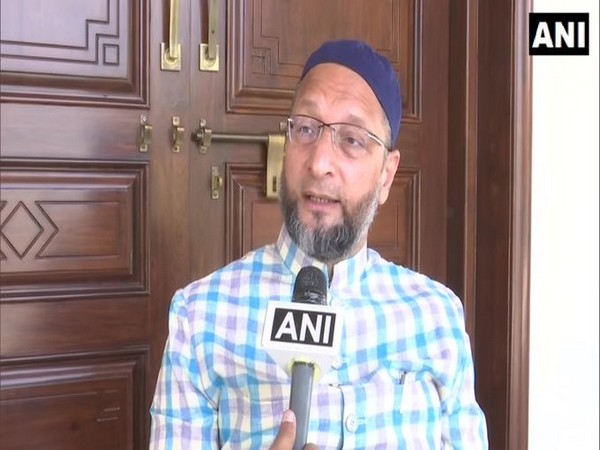 AIMIM chief Asaduddin Owaisi speaking to ANI on Friday. 