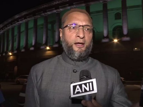 AIMIM chief and Lok Sabha MP Asaduddin Owaisi talking to ANI in New Delhi on Wednesday. Photo/ANI