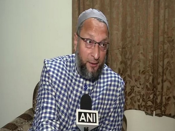 AIMIM Chief Asaduddin Owaisi talking to ANI in New Delhi 