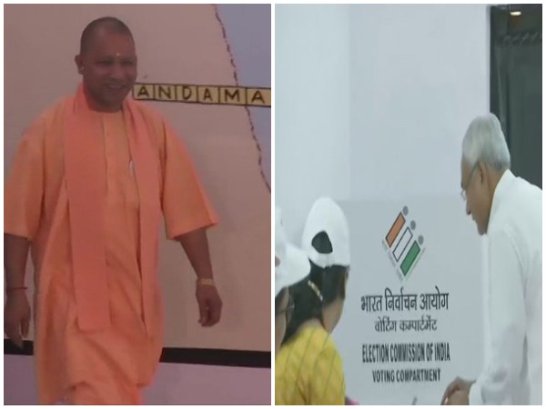 Uttar Pradesh Chief Minister Yogi Adityanath, Chief Minister of Bihar, Nitish Kumar cast votes in Gorakhpur and Patna respectively.