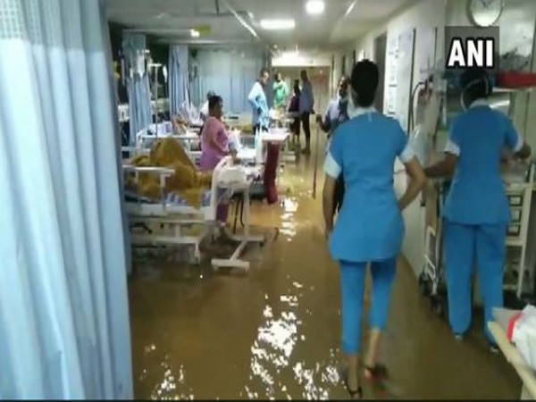Visuals from the hospital in Hyderabad in Telangana on Sunday. Photo/ANI