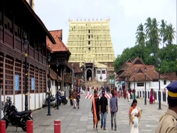 Padmanabhaswamy Temple in Thirvananthapuram (Photo/ANI)