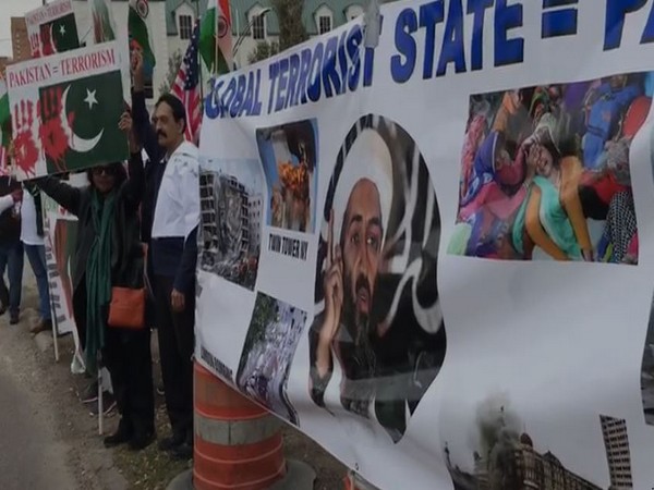 The protest in Houston, US, on Saturday against Pak-backed terror