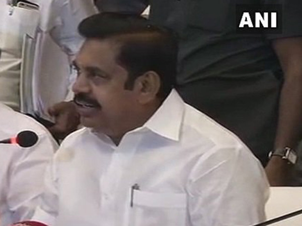 Tamil Nadu chief minister E Palaniswami. (Photo: ANI)