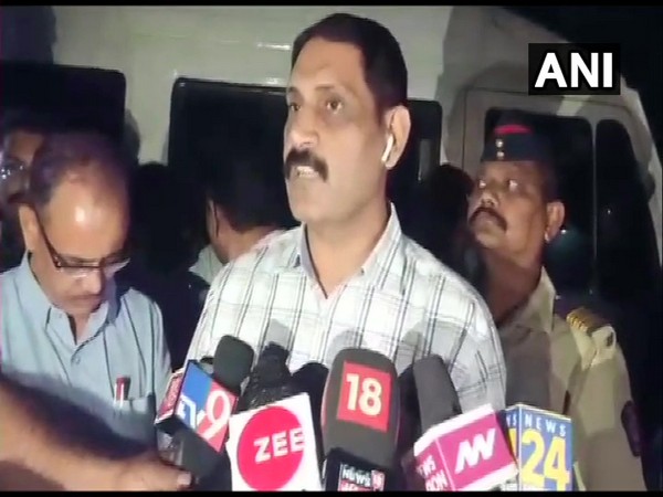 Palghar DM Kailash Shinde speaking to media persons in Palghar on Saturday 