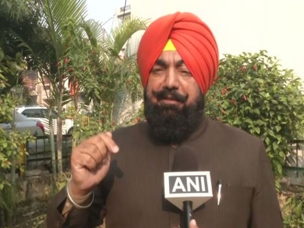 BJP leader Sukhjinder Pal Singh speaking to ANI in Ludhiana on Saturday 