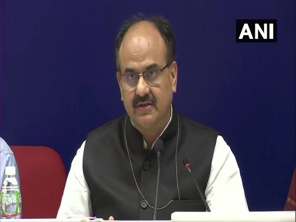 Revenue Secretary Ajay Bhushan Pandey briefing media about GST Council decision in New Delhi on Friday 