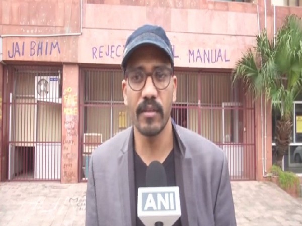 Pankaj Mishra against whom an FIR is registered by the Delhi Police for violence in JNU, speaking to ANI on Monday. Photo/ANI