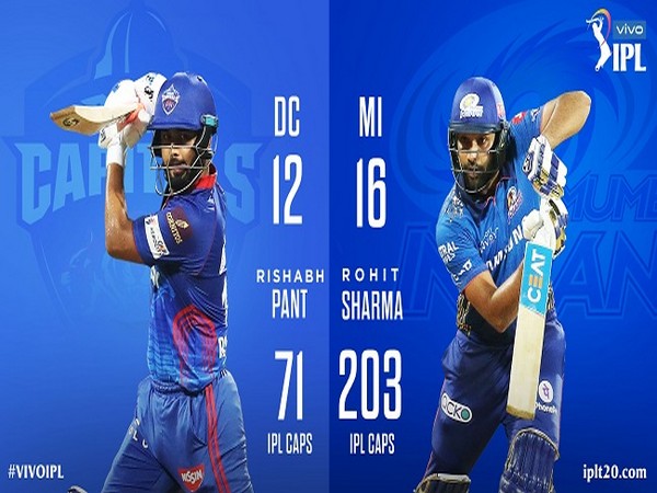 Delhi Capitals captain Rishabh Pant and Mumbai Indians skipper Rohit Sharma (Image: BCCI/IPL)
