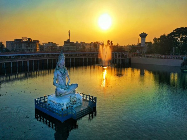 A visual from Ramlingeshwar Reservoir and Park in Berhampur of Ganjam district of Odisha. (Photo/ANI)