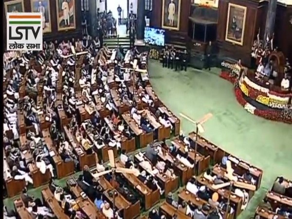 Visual from the Parliament's Central Hall on Friday. Photo/ANI
