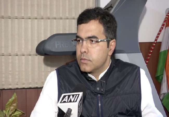 BJP MP Parvesh Verma speaking to ANI in New Delhi on Wednesday. 