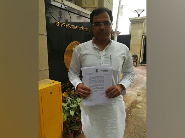 BJP MP Parvesh Sahib Singh Verma at L-G secretariat on Thursday 