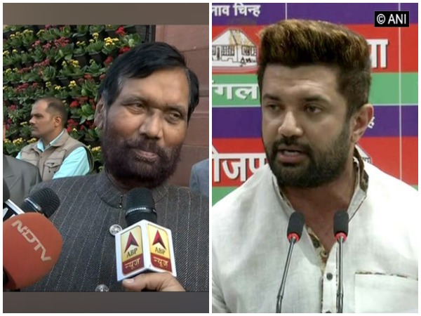 Ram Vilas Paswan is likely to pass the baton of LJP leadership to his son Chirag Paswan. (File photo)