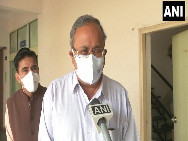 Gujarat Energy Minister Saurabh Patel speaking to ANI. (Photo/ ANI)