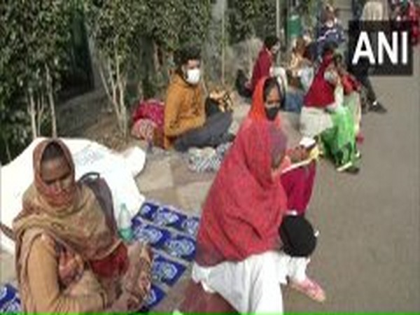 A visual of the patients' families waiting outside.  