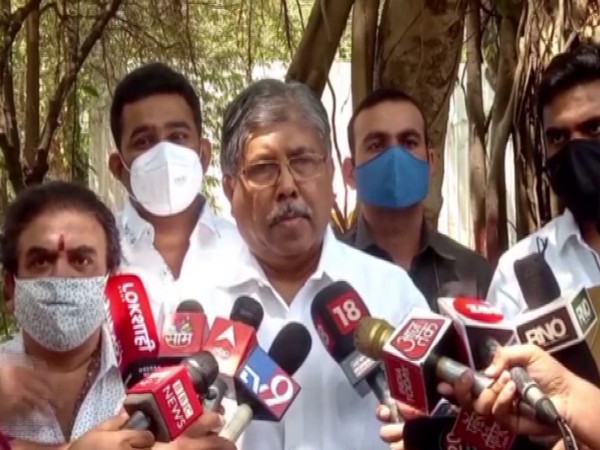 Maharashtra BJP chief Chandrakant Patil speaking to reporters in Pune on Monday.