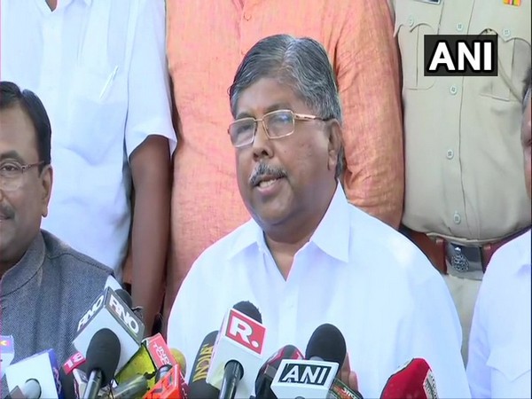 Maharashtra BJP President, Chandrakant Patil addressing a press conference in Mumbai on Thursday.