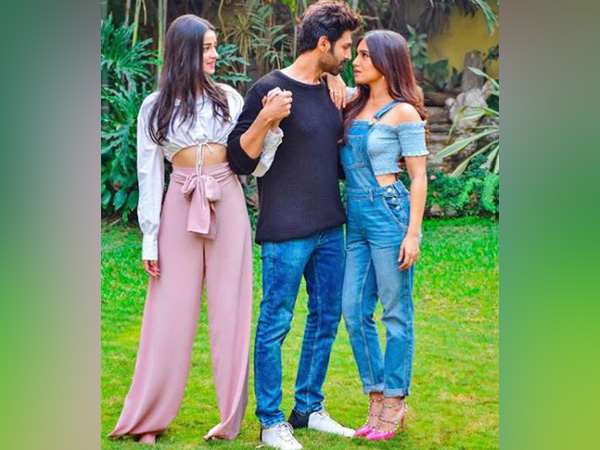 Ananya Panday, Kartik Aaryan and Bhumi Pednekar's first look from 'Pati Patni Aur Woh' remake, Image courtesy: Instagram