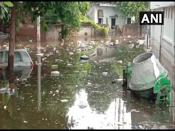 A visual from a waterlogged area in Patna, Bihar. 