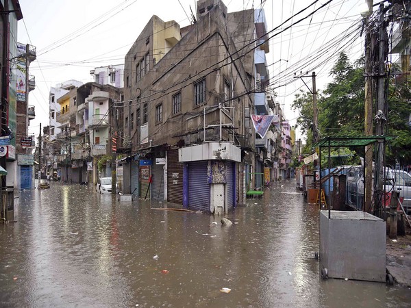 Photo from a waterlogged street in Patna.