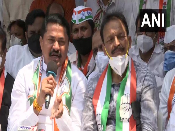 Congress Chief Nana Patole addressing a press conference in Mumbai. (Photo/ANI)