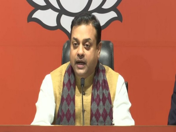 BJP spokesperson Sambit Patra addressing a press conference in New Delhi on Monday. Photo/ANI