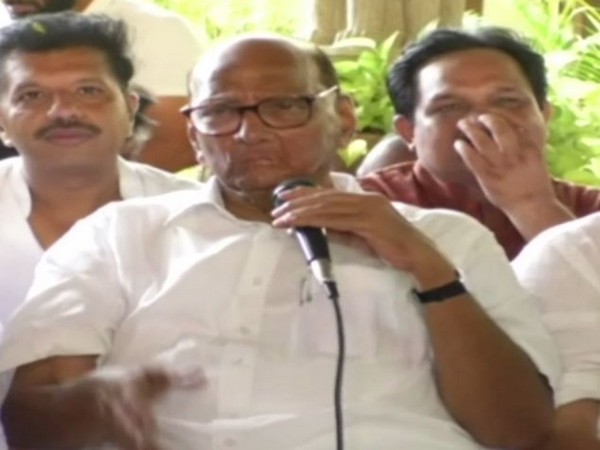 NCP Chief Sharad Pawar at press conference in Thane on Thursday 
