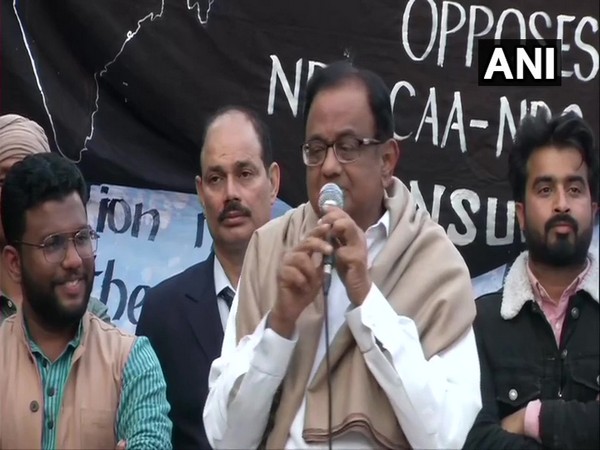 P Chidambaram at JNU on Thursday 