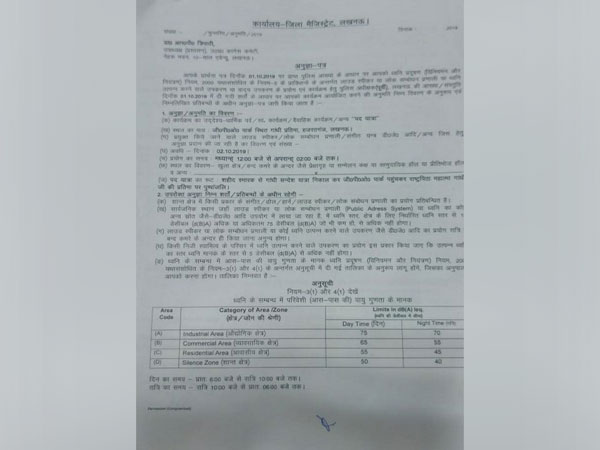 District Magistrate Kaushal Raj Sharma said that Congress asked for permission to take out foot march on the birth anniversary of Mahatma Gandhi. 