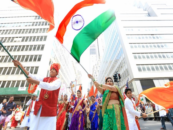 NY streets were resplendent with the tricolour and reverberated with chants of 'Vande Mataram' and 'Jai Hind'.