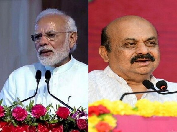 Prime Minister Narendra Modi and Karnataka CM Basavaraj Bommai (Photo/ANI) 