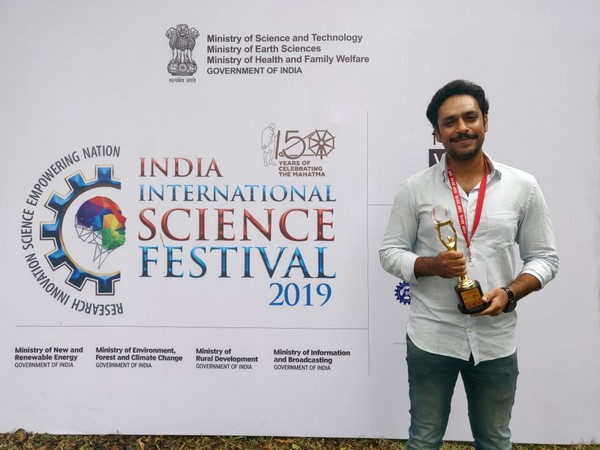 Rahul Yadav won the trophy for independent film in the short science fiction category