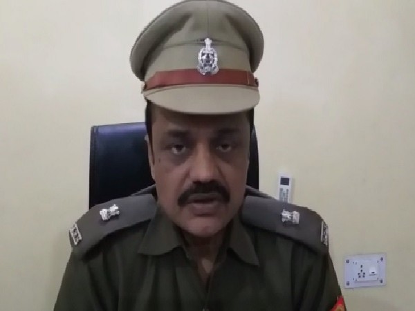 ASP Pilibhit, Rohit Mishra speaking to reporters on Sunday.