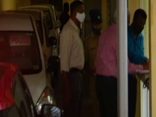 Kerala IT secretary M Sivashankar at NIA office in Kochi on Tuesday [Photo/ANI]