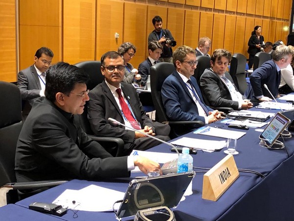 Piyush Goyal participating in a G20 ministerial meeting on Trade and Digital Economy held in Japan on Saturday