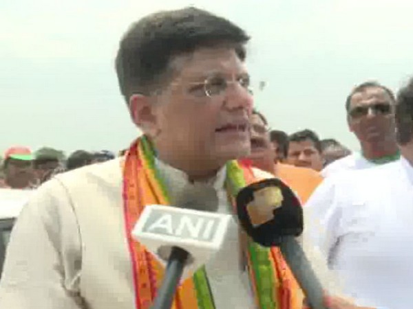 Union Minister for Railways Piyush Goyal speaking to media persons on Sunday in Puri, Odisha. Photo/ANI