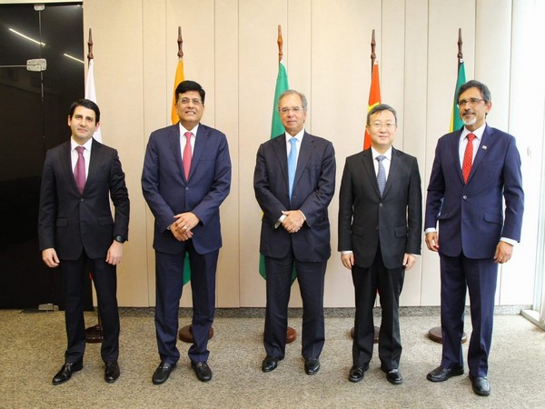 Piyush Goyal at the 9th BRICS trade ministers meet in Brasilia on Tuesday.
