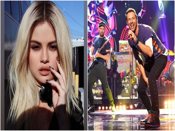 Selena Gomez and members of Coldplay