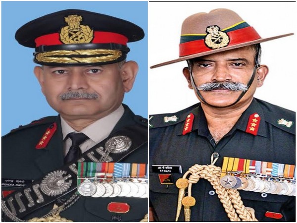 Lieutenant General Upendra Dwivedi and Lieutenant General RP Kalita (Photo/ANI)