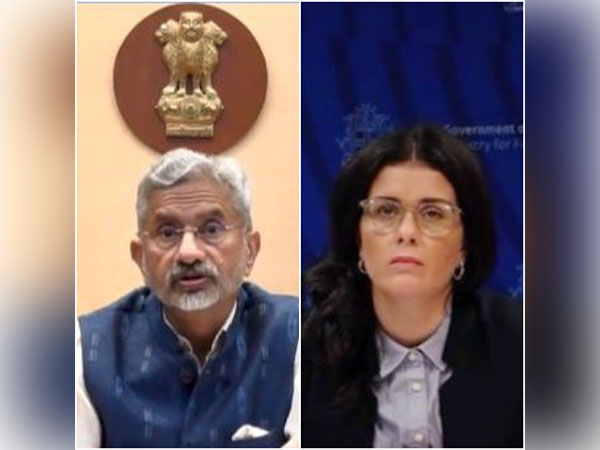 External Affairs Minister S Jaishankar and Iceland Foreign Minister Thordis K. Gylfadottir (Photo credit: Twitter/@DrSJaishankar)