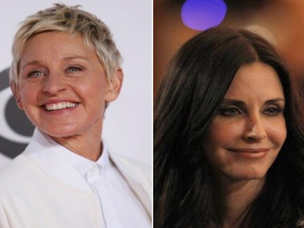 Ellen DeGeneres and Courteney Cox