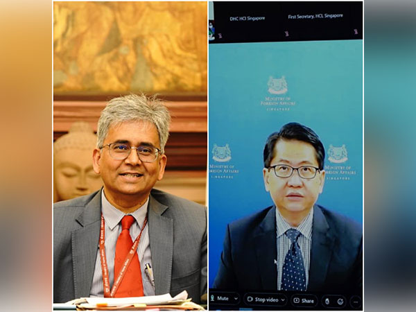 Secretary East Saurabh Kumar discusses ASEAN-India cooperation with Permanent Secretary of Singapore (Twitter: MEA Spokesperson Arindam Bagchi)