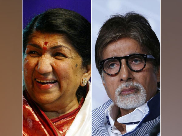 Lata Mangeshkar and Amitabh Bachchan
